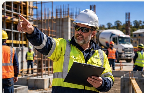 Australian construction leadership on site